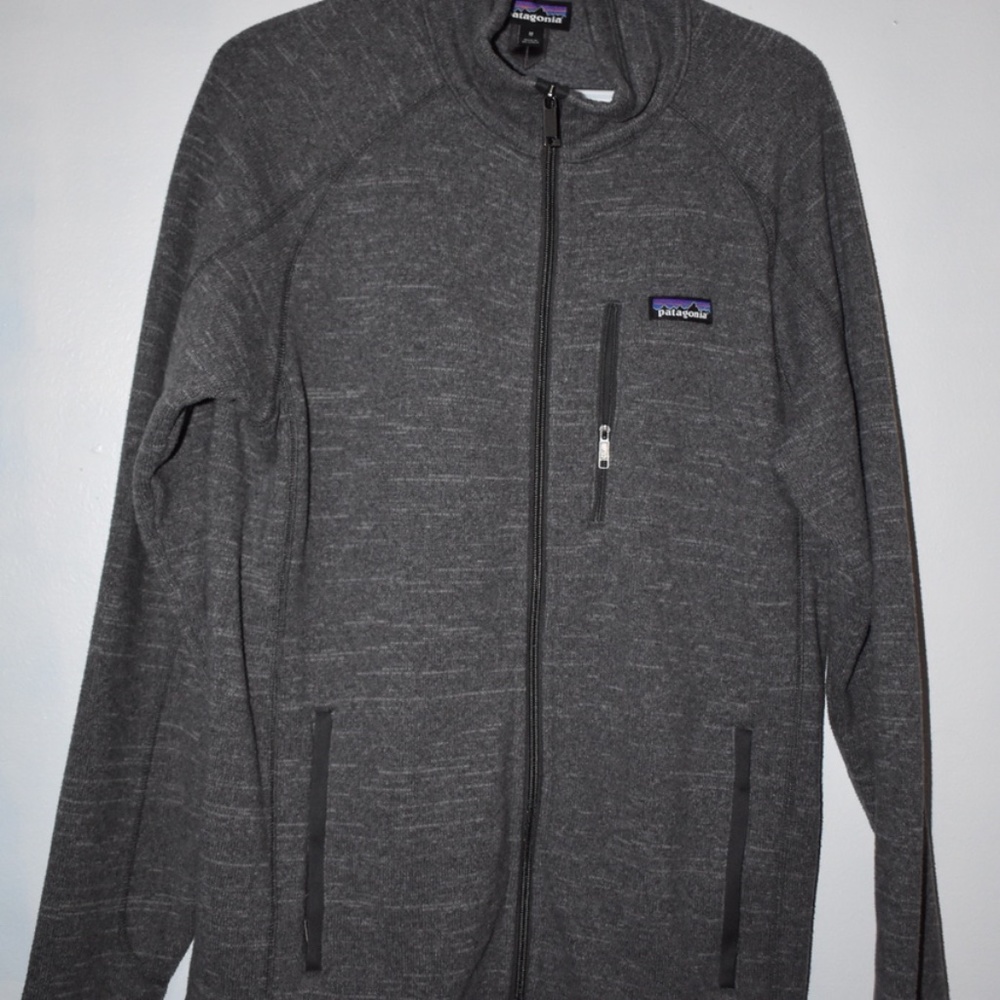 Patagonia grey zip up jacket